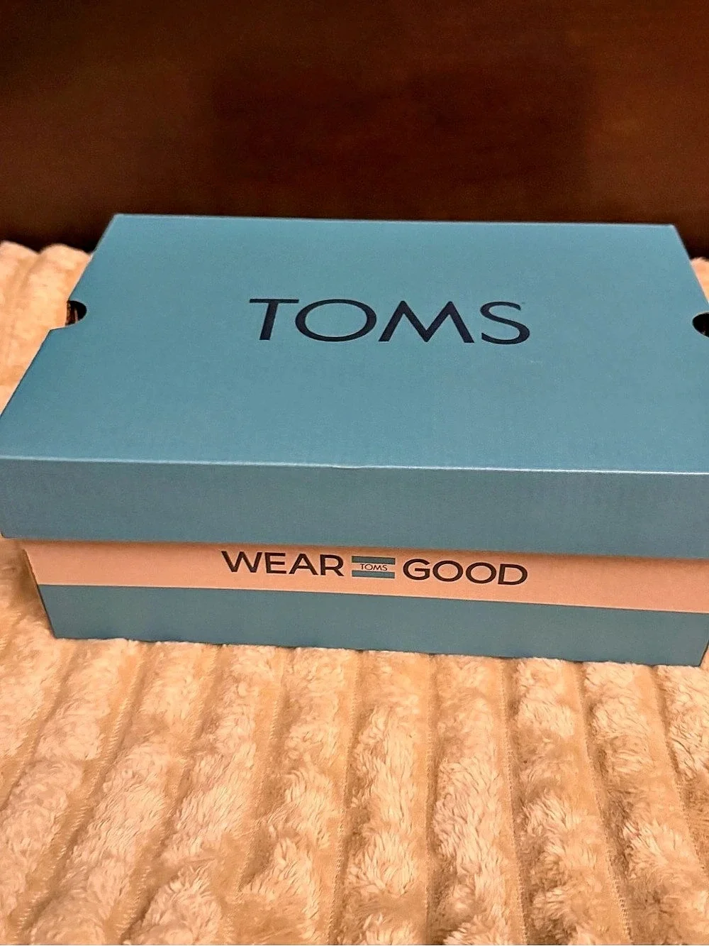 TOMS Blakely Women's Black & Beige Suede Loafers US 8 Like New
